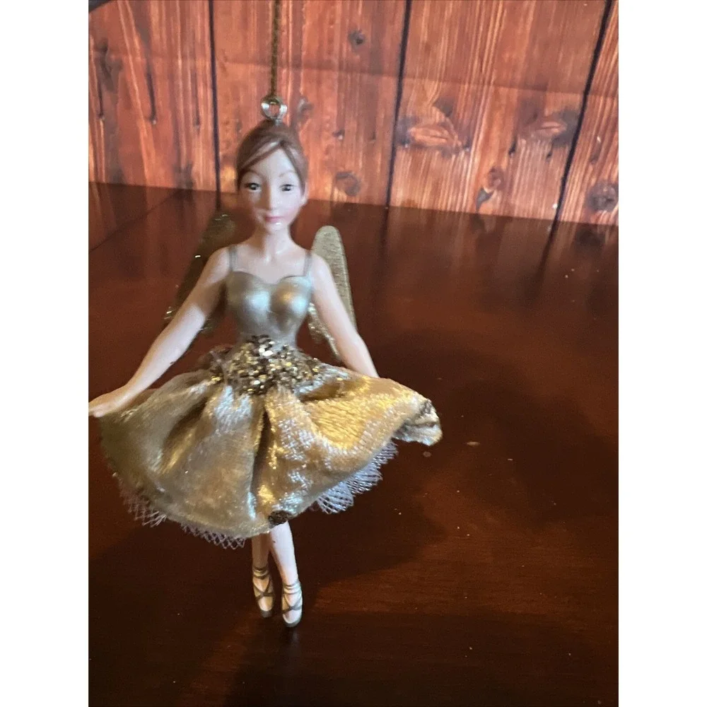 Gisela Graham London Ornaments Golden Glitter Fairy Christmas Holidays